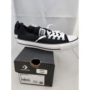 Converse CTAS (Chuck Taylor All Star) Kids Knit Slip Sneakers – Size 4 Black